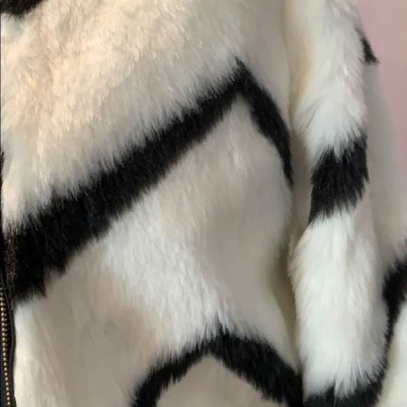 Fur Faux bomber jacket - Picture 2 of 3